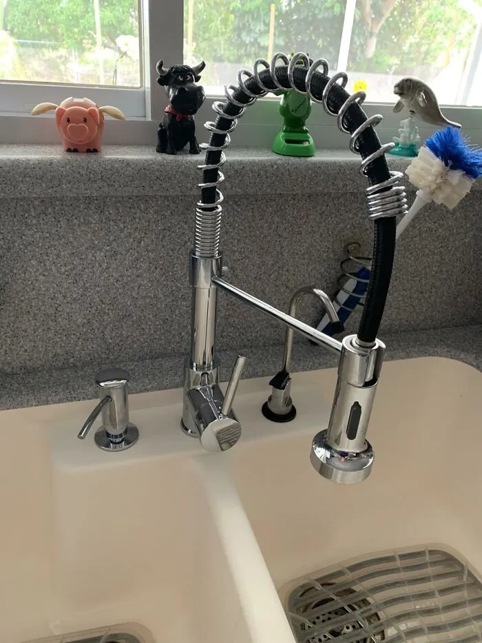 Your Sink Is About To Look Like It Belongs In A Cool Restaurant Kitchen, Plus This Flexible <a Style="Display:inline;" Href="Https://Www.amazon.com/Kitchen-Owofan-Lead-Free-Commercial-Polished/Dp/B07t7nwcj8?ie=utf8&th=1&linkcode=ll1&tag=bpbat-20&linkid=fdc565a7298f3ef27842912fc3fbdd02&language=en_us&ref_=as_li_ss_tl" Target="_blank"><span Style="Font: Inherit; Color: #d74b1f;"> Spring Kitchen Sink Faucet </Span> Actually Reaches All The Gross Bits Stuck To Your Pans
