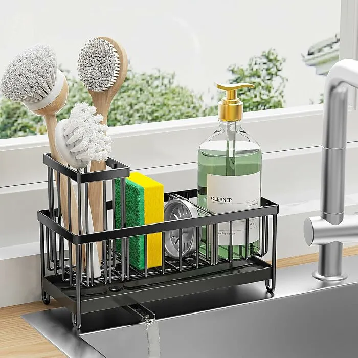 Corral The Clutter Around Your Sink With The <a Style="Display:inline;" Href="Https://Www.amazon.com/Cisily-Organzier-Rustproof-Stainless-Organizer/Dp/B0c3qz7snf?pd_rd_w=lea9h&content-ID=amzn1.sym.7379aab7-0dd8-4729-B0b5-2074f1cb413d&pf_rd_p=7379aab7-0dd8-4729-B0b5-2074f1cb413d&pf_rd_r=antqsw2242j6z9838q6y&pd_rd_wg=ybosq&pd_rd_r=5f9ce504-Afe9-4b4b-8dd4-58b2f79505cd&pd_rd_i=b0cq2jr8t2&th=1&linkcode=ll1&tag=bpgorilla-20&linkid=c74f216e2089f9e8bc6c0a708ef8de39&language=en_us&ref_=as_li_ss_tl" Target="_blank"><span Style="Font: Inherit; Color: #d74b1f;"> Sink Caddy</Span>, A Practical And Tidy Solution That Keeps Essentials Like Soap, Sponge, And Scrub Brushes Within Easy Reach, Freeing Up Your Countertops From Chaos