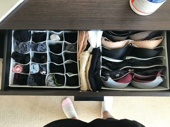 Transform Your Underwear Drawer From A Chaotic Jumble Into A Haven Of Perfectly Folded Delicates. All Thanks To This <a Style="Display:inline;" Href="Https://Www.amazon.com/Simple-Houseware-Underwear-Organizer-Divider/Dp/B01dyxhi0e?ie=utf8&th=1&linkcode=ll1&tag=bpworm-20&linkid=589f5b491b8eaab00e255eb39231b0d7&language=en_us&ref_=as_li_ss_tl" Target="_blank"><span Style="Font: Inherit; Color: #d74b1f;"> Underwear Drawer Organizer</Span>!