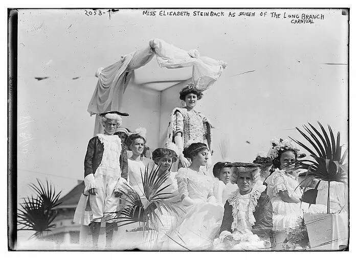 Miss Elisabeth Steinbeck As Queen Of The Long Branch Carnival