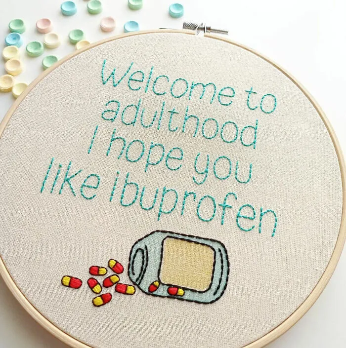 Funny Embroidery Artwork By Rebordação Handmade Embroidery