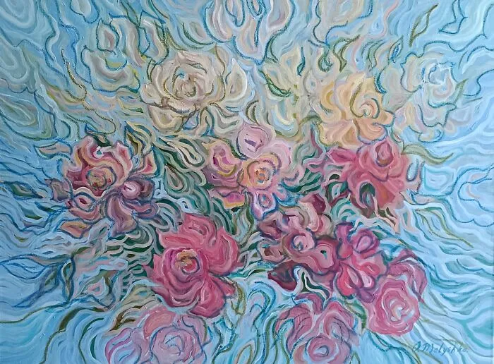 This Ukrainian Artist Captures The Essence Of Spring With Her Unique Painting Style Called “Linear Divisionism”