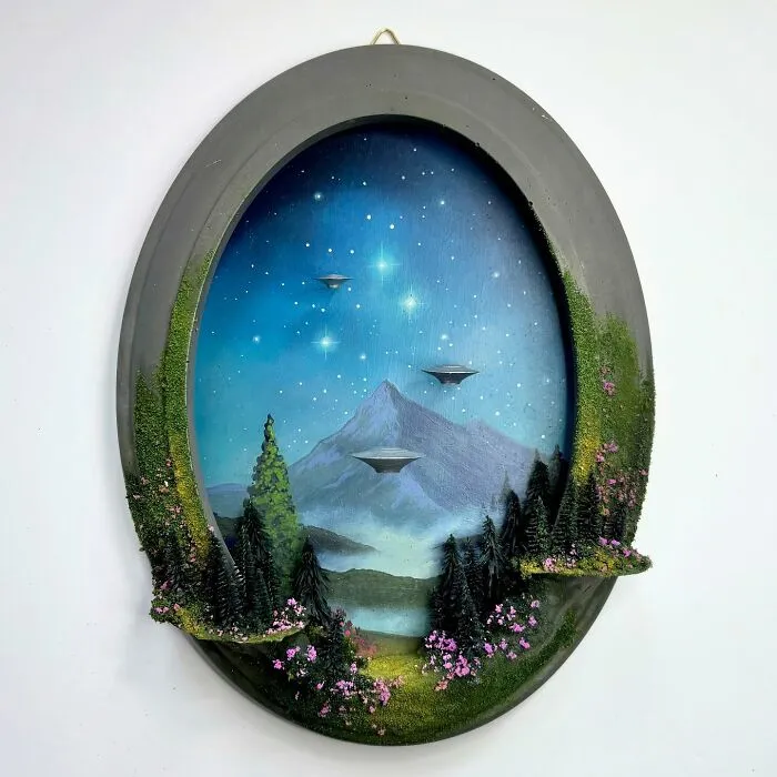 Artist Builds Fantastical Dioramas That Look Straight Out Of A Sci-Fi Fairytale (50 Photos)