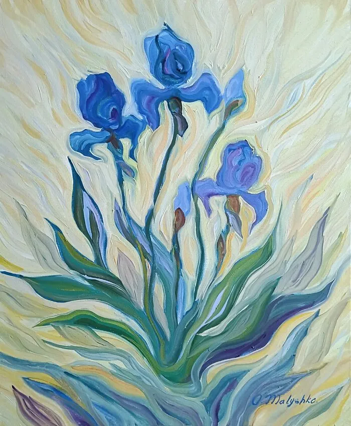 This Ukrainian Artist Captures The Essence Of Spring With Her Unique Painting Style Called “Linear Divisionism”