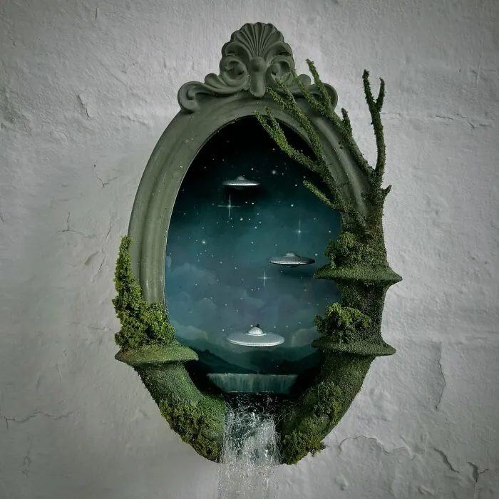 Artist Builds Fantastical Dioramas That Look Straight Out Of A Sci-Fi Fairytale (50 Photos)