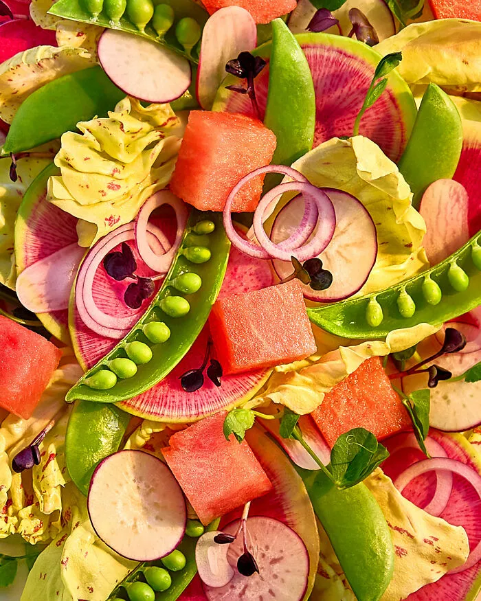 Hotel Art Group Food Stylist Award: Salad Close Up By Evie Sarkar, Food Stylist: Olha Diachenko, United Kingdom