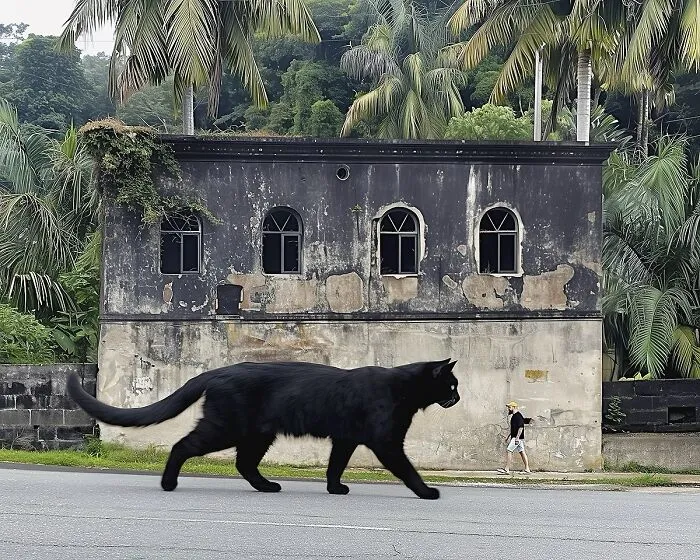 If Cats Were Giants: 24 Surreal Images Created By This Artist (New Pics)