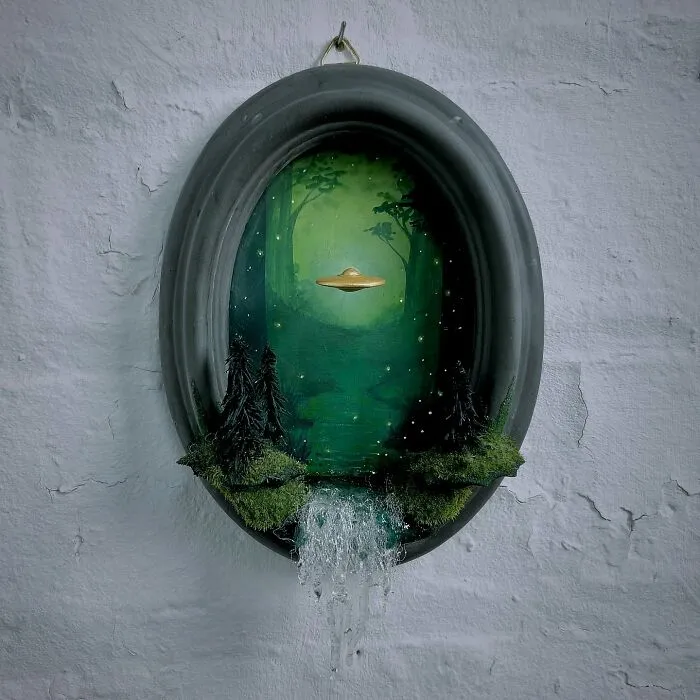 Artist Builds Fantastical Dioramas That Look Straight Out Of A Sci-Fi Fairytale (50 Photos)