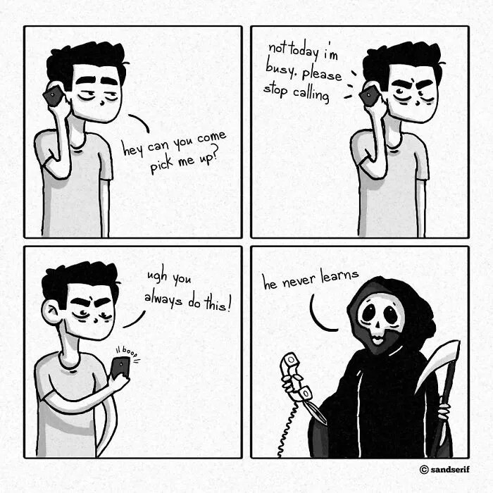 50 Funny Comics With Sinister Twists And Turns By These Artists