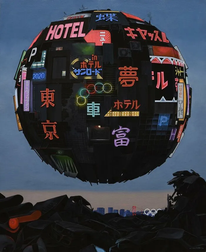 30 Futuristic And Eerie-Looking Orb Paintings That Symbolize Post-Apocalyptic Earth, By This Artist