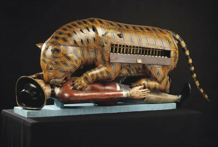 Tipu's Tiger, Life-Sized Wooden Mechanical Organ From 1793
