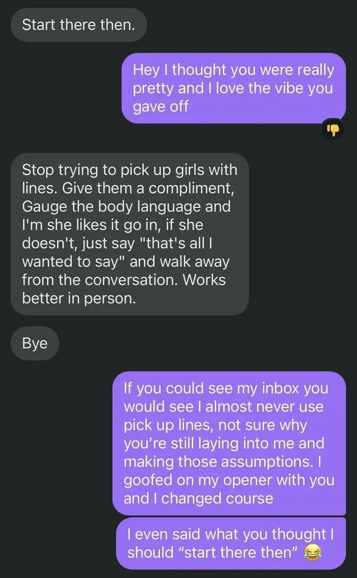 Pickup Line Nicegirl Meltdown