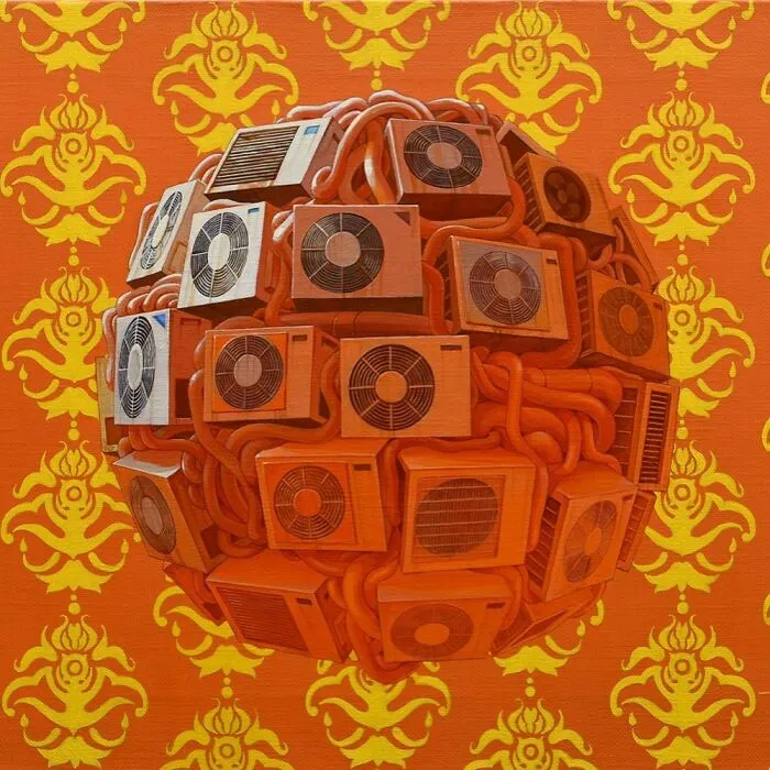 30 Futuristic And Eerie-Looking Orb Paintings That Symbolize Post-Apocalyptic Earth, By This Artist