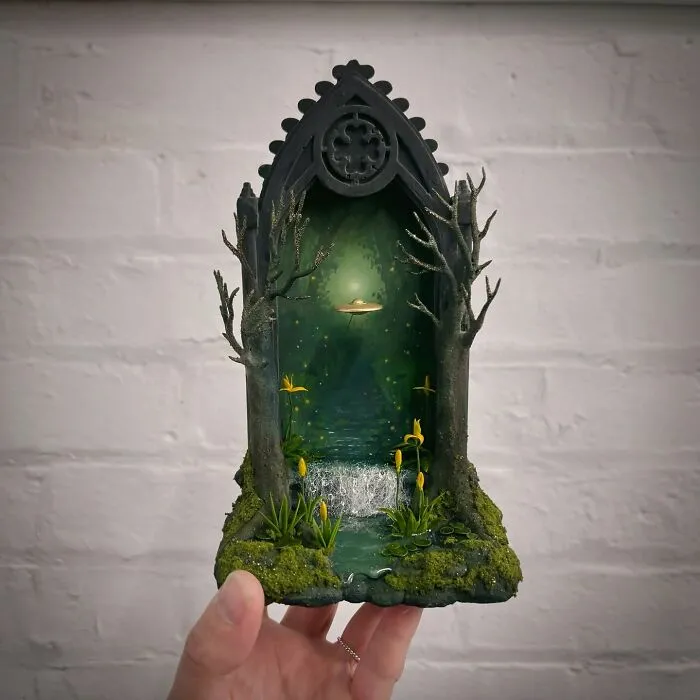 Artist Builds Fantastical Dioramas That Look Straight Out Of A Sci-Fi Fairytale (50 Photos)