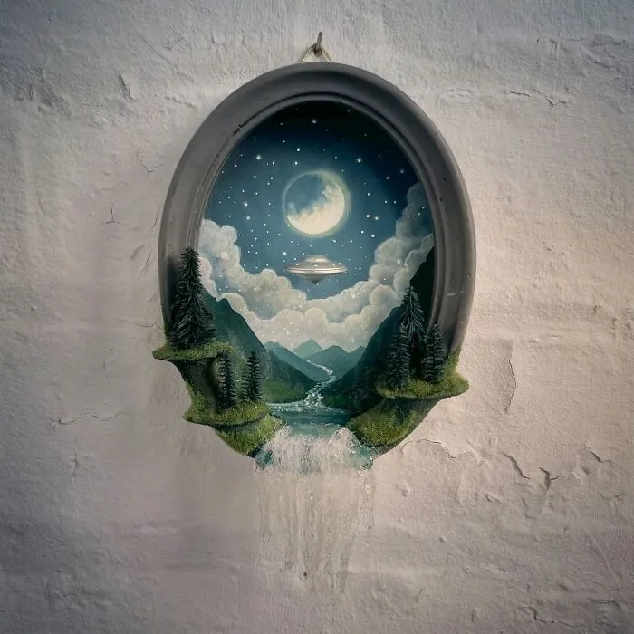 Artist Builds Fantastical Dioramas That Look Straight Out Of A Sci-Fi Fairytale (50 Photos)