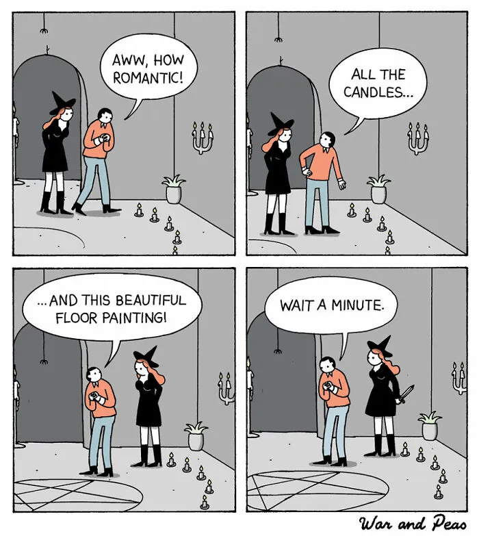 50 Funny Comics With Sinister Twists And Turns By These Artists