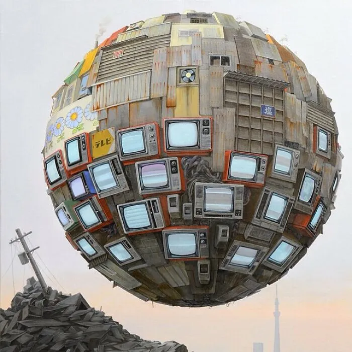 30 Futuristic And Eerie-Looking Orb Paintings That Symbolize Post-Apocalyptic Earth, By This Artist
