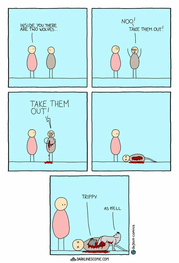50 Funny Comics With Sinister Twists And Turns By These Artists