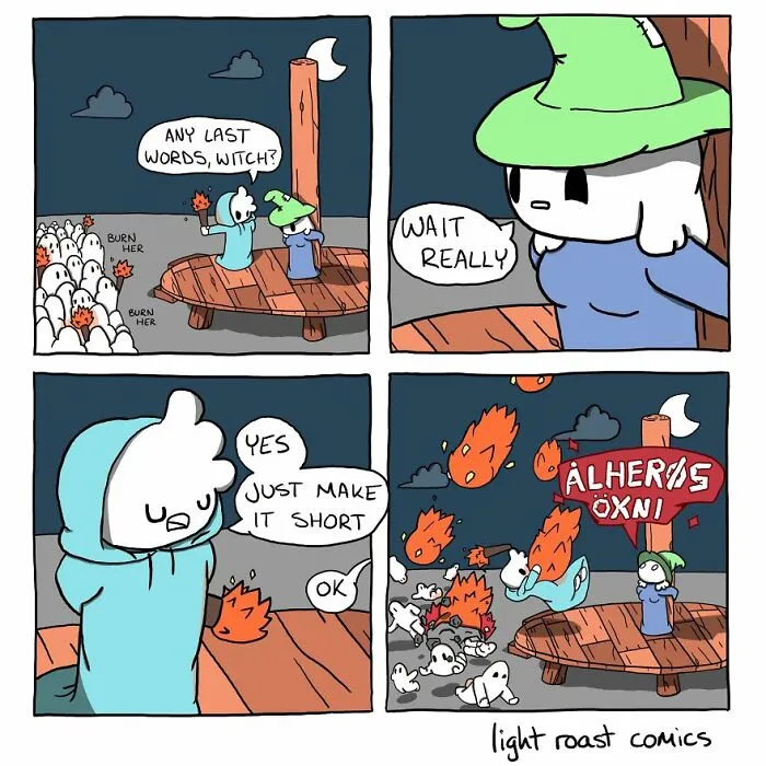 50 Funny Comics With Sinister Twists And Turns By These Artists