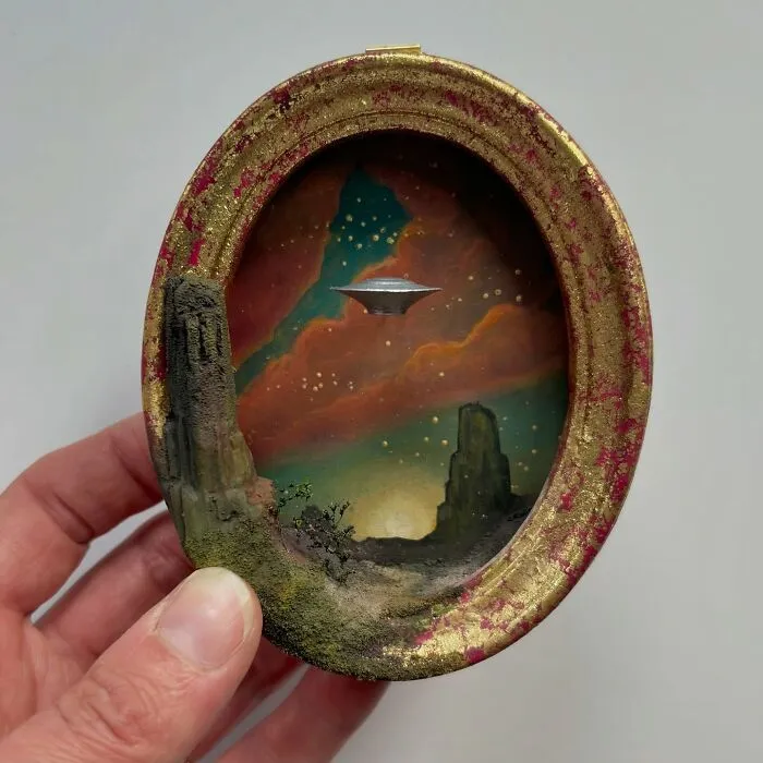 Artist Builds Fantastical Dioramas That Look Straight Out Of A Sci-Fi Fairytale (50 Photos)