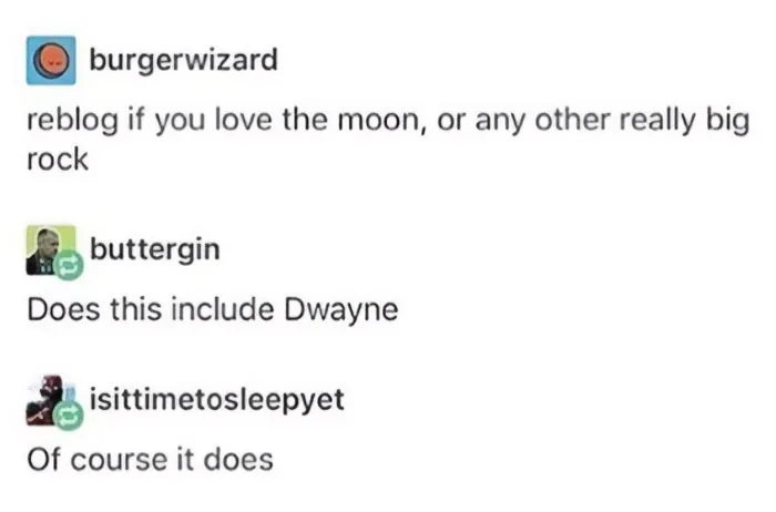All Hail The Moon. And Dwayne