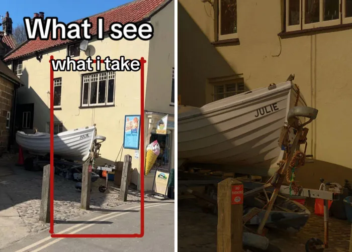 47 Side-By-Side Pics Of What A Photographer Sees And What They Choose To Take