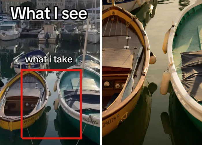 47 Side-By-Side Pics Of What A Photographer Sees And What They Choose To Take