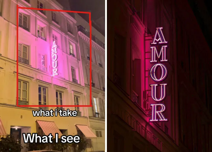 47 Side-By-Side Pics Of What A Photographer Sees And What They Choose To Take