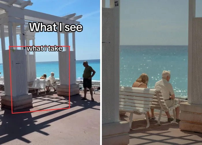 47 Side-By-Side Pics Of What A Photographer Sees And What They Choose To Take