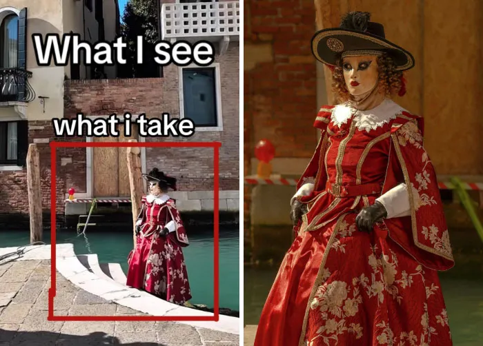 47 Side-By-Side Pics Of What A Photographer Sees And What They Choose To Take