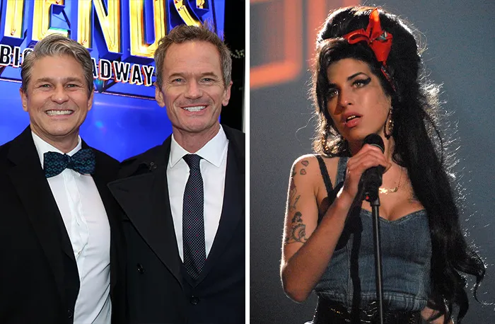 Neil Patrick Harris y David Burkta y el buffet en forma de Amy Winehouse