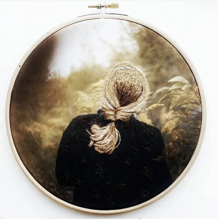 Mixed Technique Of Embroidery And Printed Fabrics By Floor Giebels