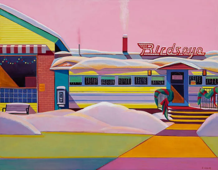 "Birdseye Diner In Early Spring"