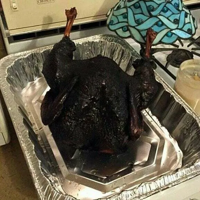 I Left The Turkey In A Little Too Long Watching That Horrible Halftime Show
