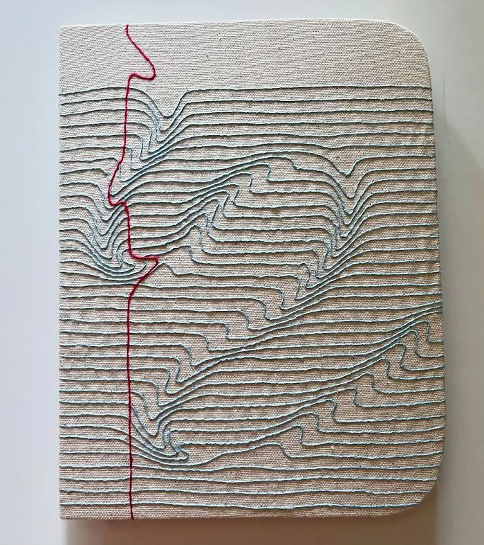Stunning Embroidered Fabric Looks Just Like Books And Notebooks, By Candace Hicks (39 Pics)