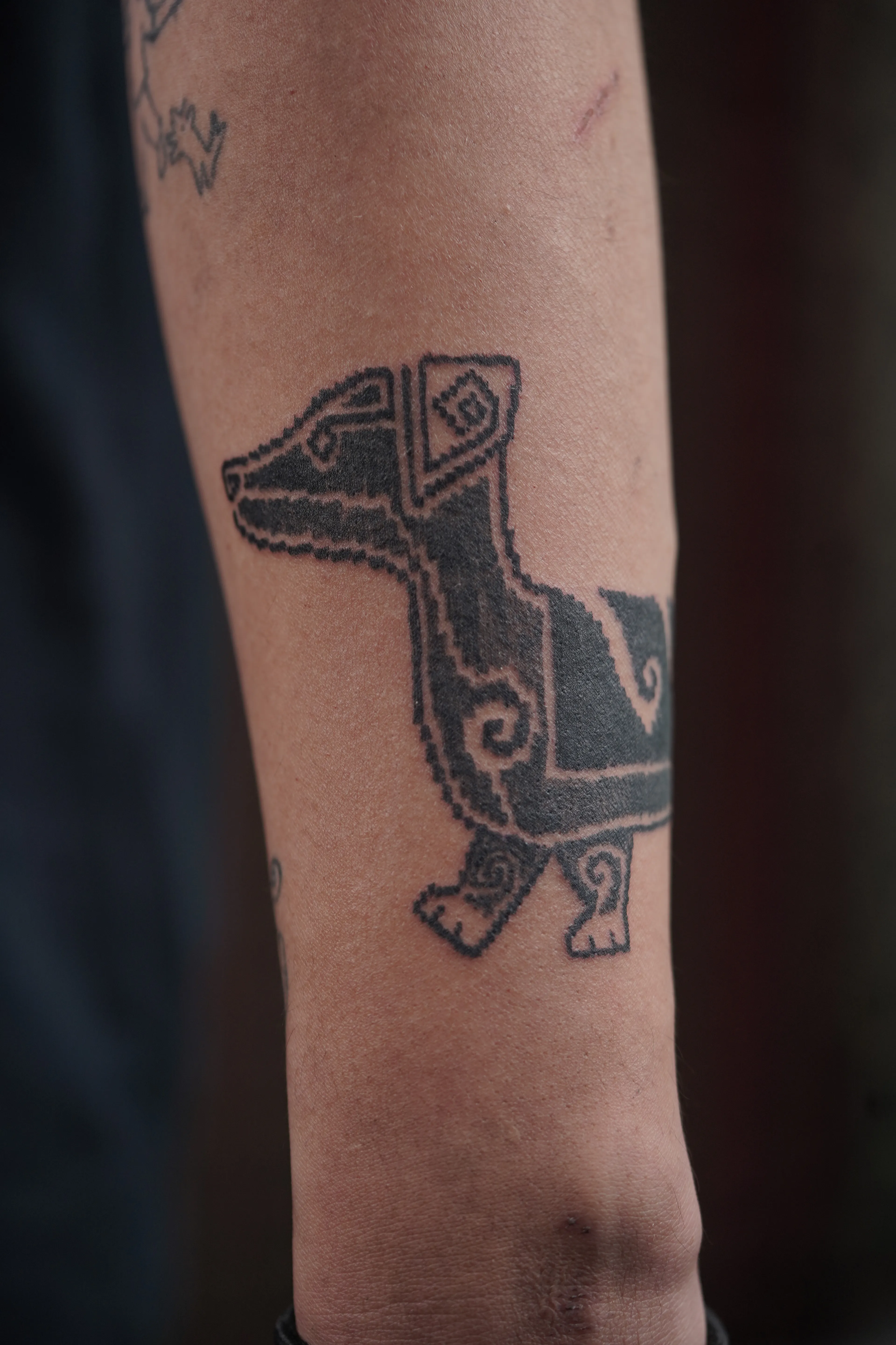 My Fella Tattoos His Dog To Accompany Him.