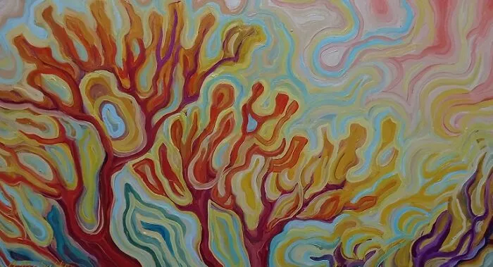 I Paint Thousands Of Lines In Every Piece, Here’s How They Turn Into Stories On Canvas (22 Pics)