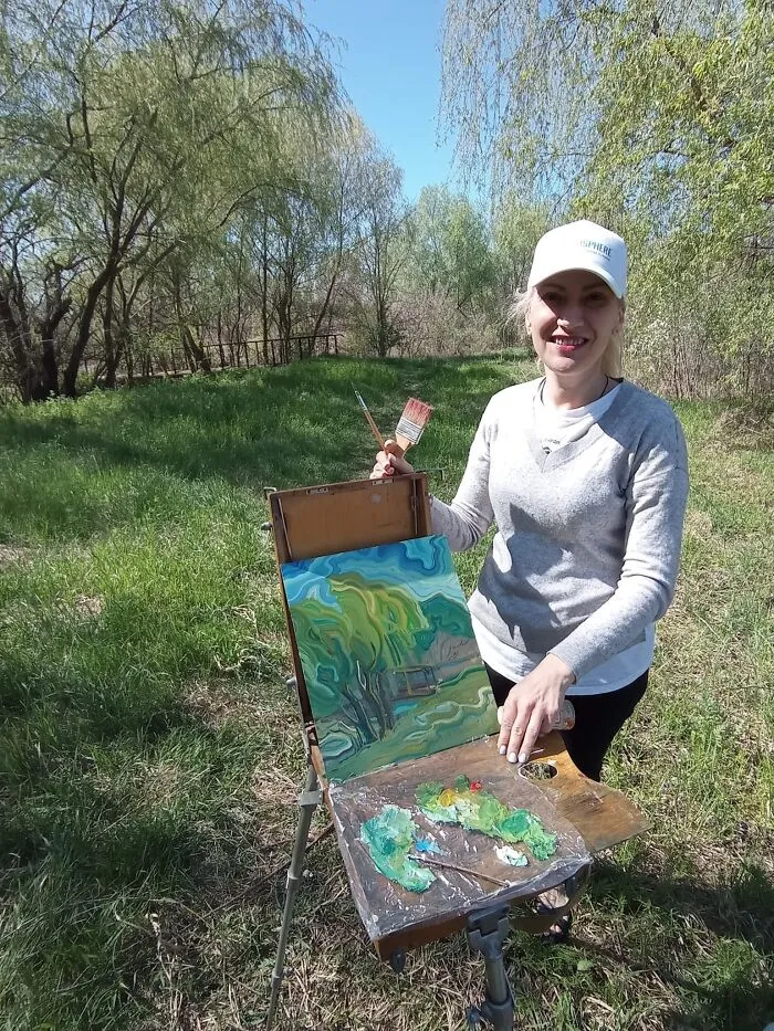 I Paint Thousands Of Lines In Every Piece, Here’s How They Turn Into Stories On Canvas (22 Pics)