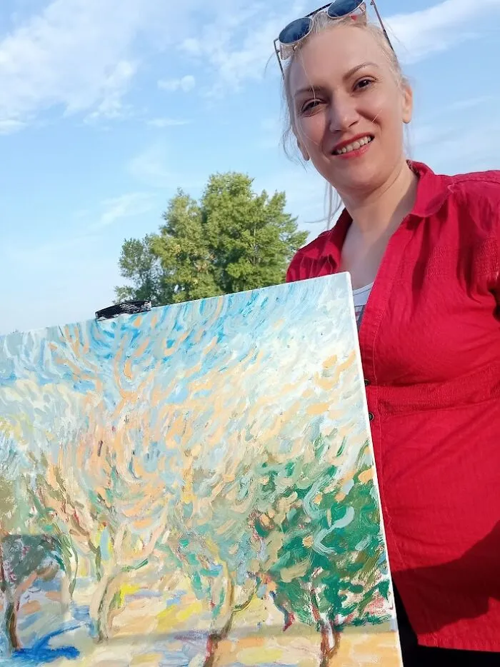 I Paint Thousands Of Lines In Every Piece, Here’s How They Turn Into Stories On Canvas (22 Pics)