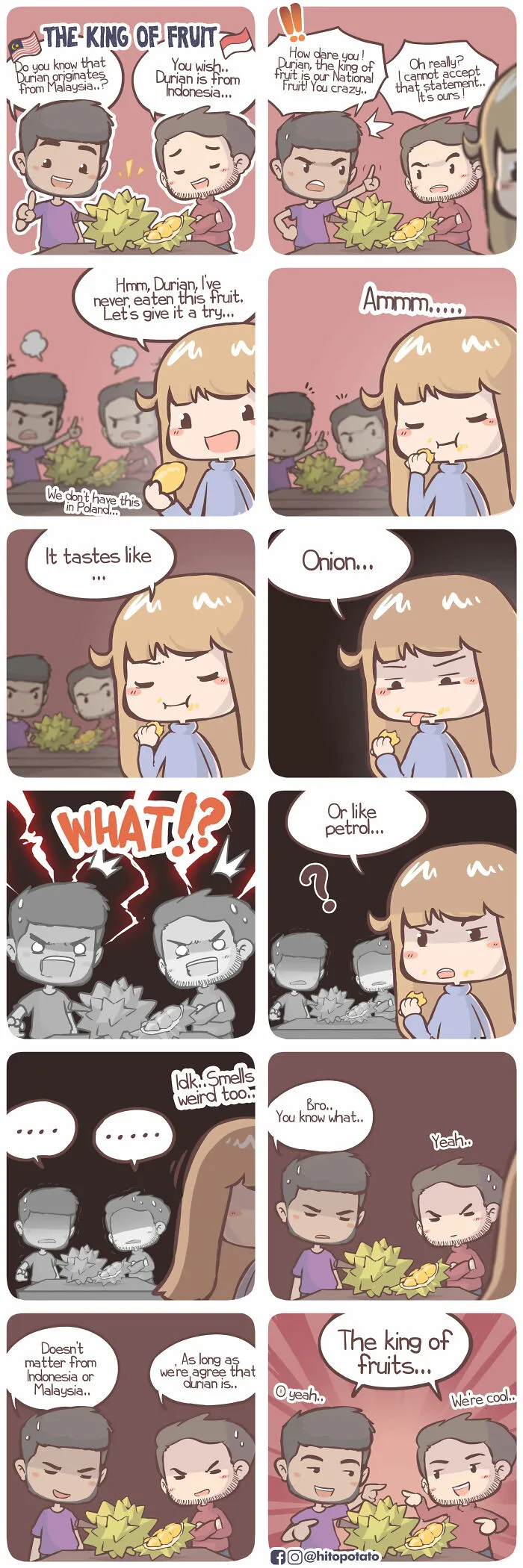 Cultural Confusion Never Looked So Cute: 26 HitoPotato Comics Featuring A Polish-Indonesian Couple (New Pics)