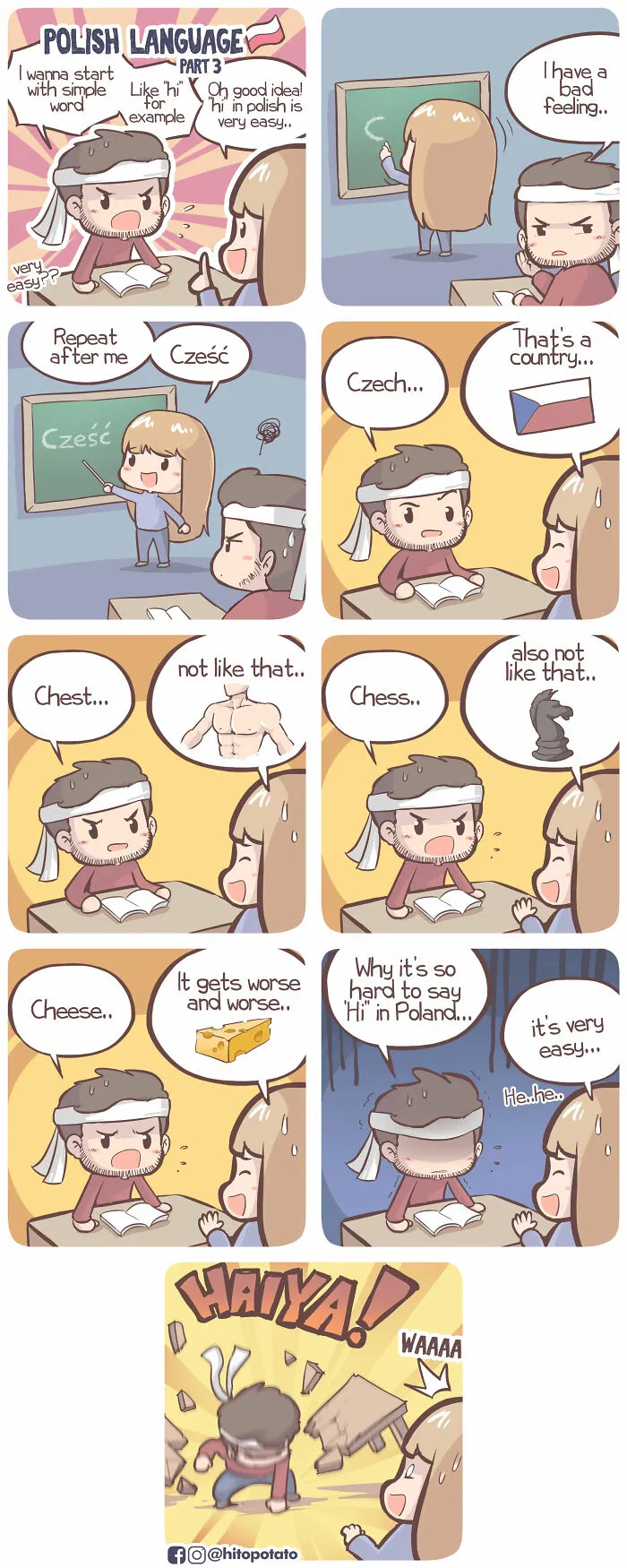 Cultural Confusion Never Looked So Cute: 26 HitoPotato Comics Featuring A Polish-Indonesian Couple (New Pics)
