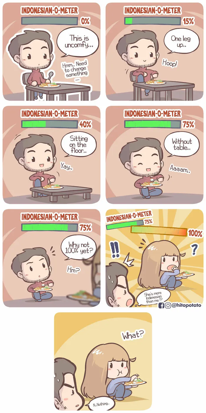 Cultural Confusion Never Looked So Cute: 26 HitoPotato Comics Featuring A Polish-Indonesian Couple (New Pics)