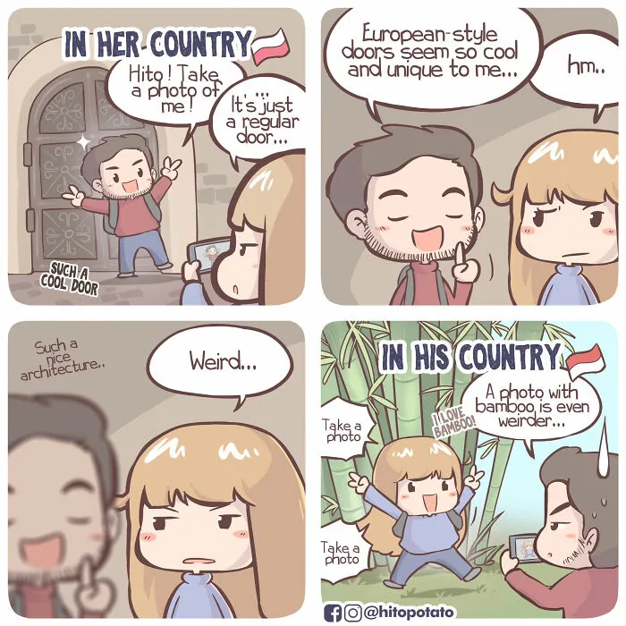Cultural Confusion Never Looked So Cute: 26 HitoPotato Comics Featuring A Polish-Indonesian Couple (New Pics)