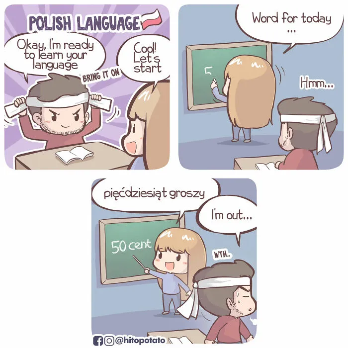 Cultural Confusion Never Looked So Cute: 26 HitoPotato Comics Featuring A Polish-Indonesian Couple (New Pics)