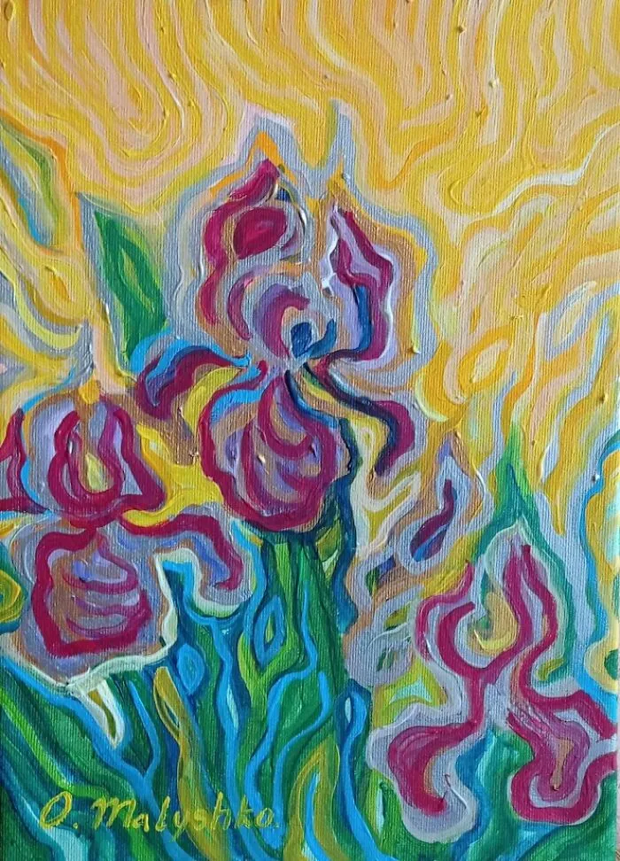 This Ukrainian Artist Captures The Essence Of Spring With Her Unique Painting Style Called “Linear Divisionism”