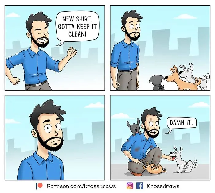 This Artist Returned After 7 Years With Hilarious Comics About Life’s Everyday Chaos (18 New Pics)
