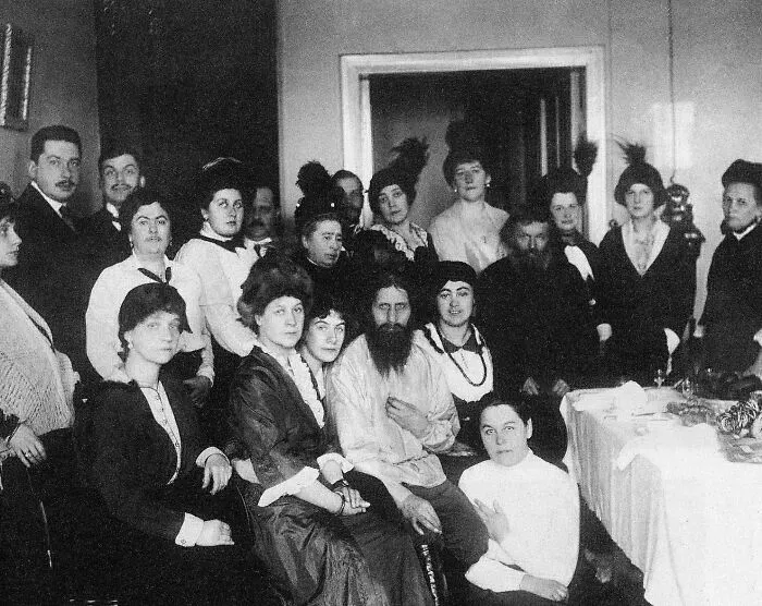 Rasputin And His Admirers, 1914