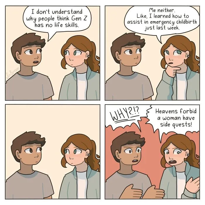 Sir Beeves Draws What It Feels Like To Grow Up In Her Honest Comics (42 Pics)