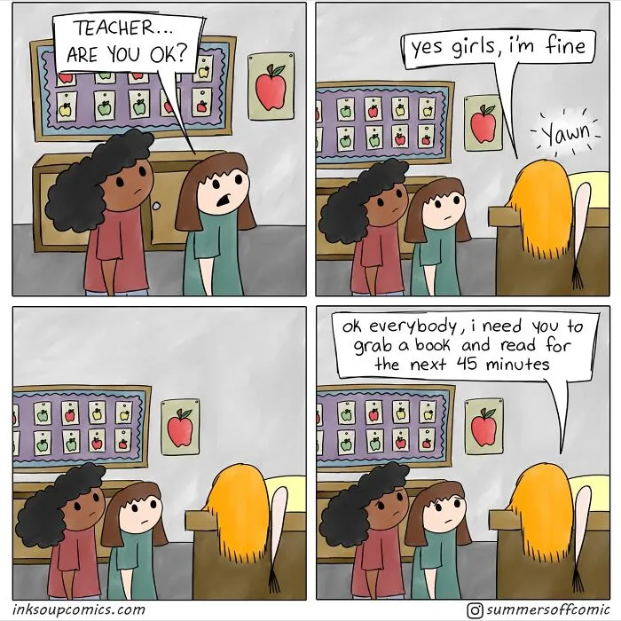 This Real-Life Teacher Perfectly Captured School Life With Humor In Her 31 New Comics