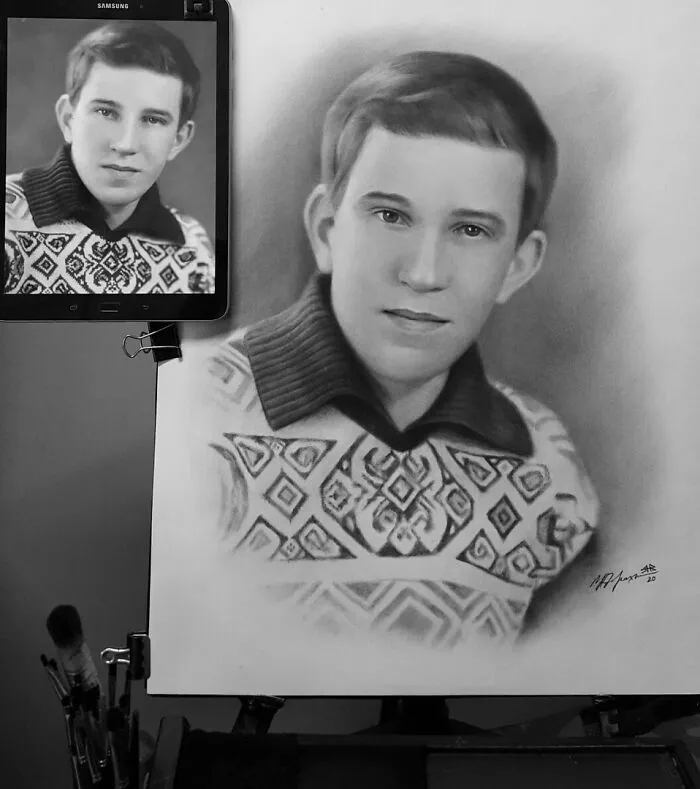 28+ Years Of Experience Shows In This Artist’s Portraits Of People He Drew (30 New Pics)